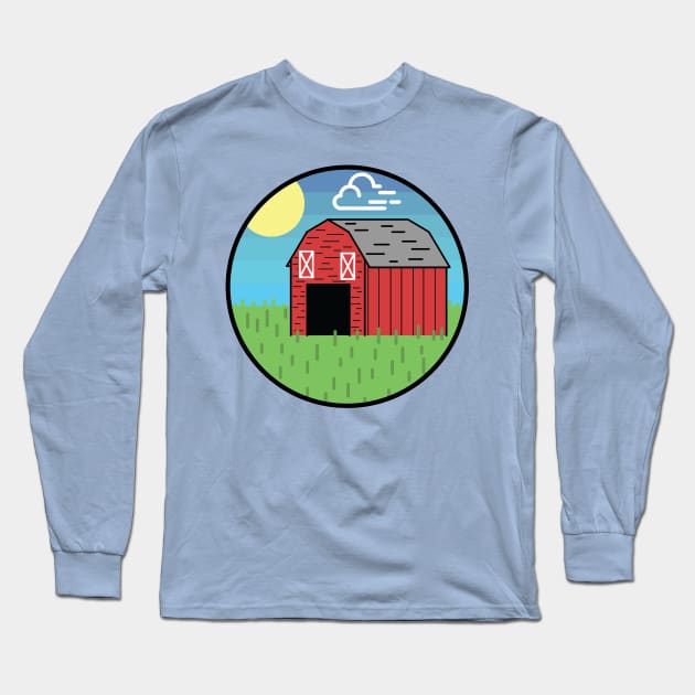 Barn Long Sleeve T-Shirt by sasquatchbear